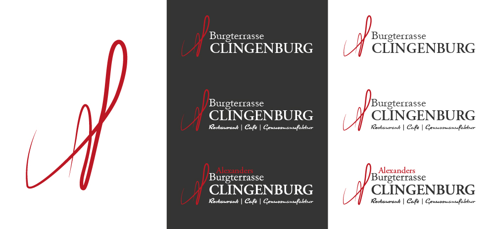 Logodesign für die Burgterrasse Clingenburg